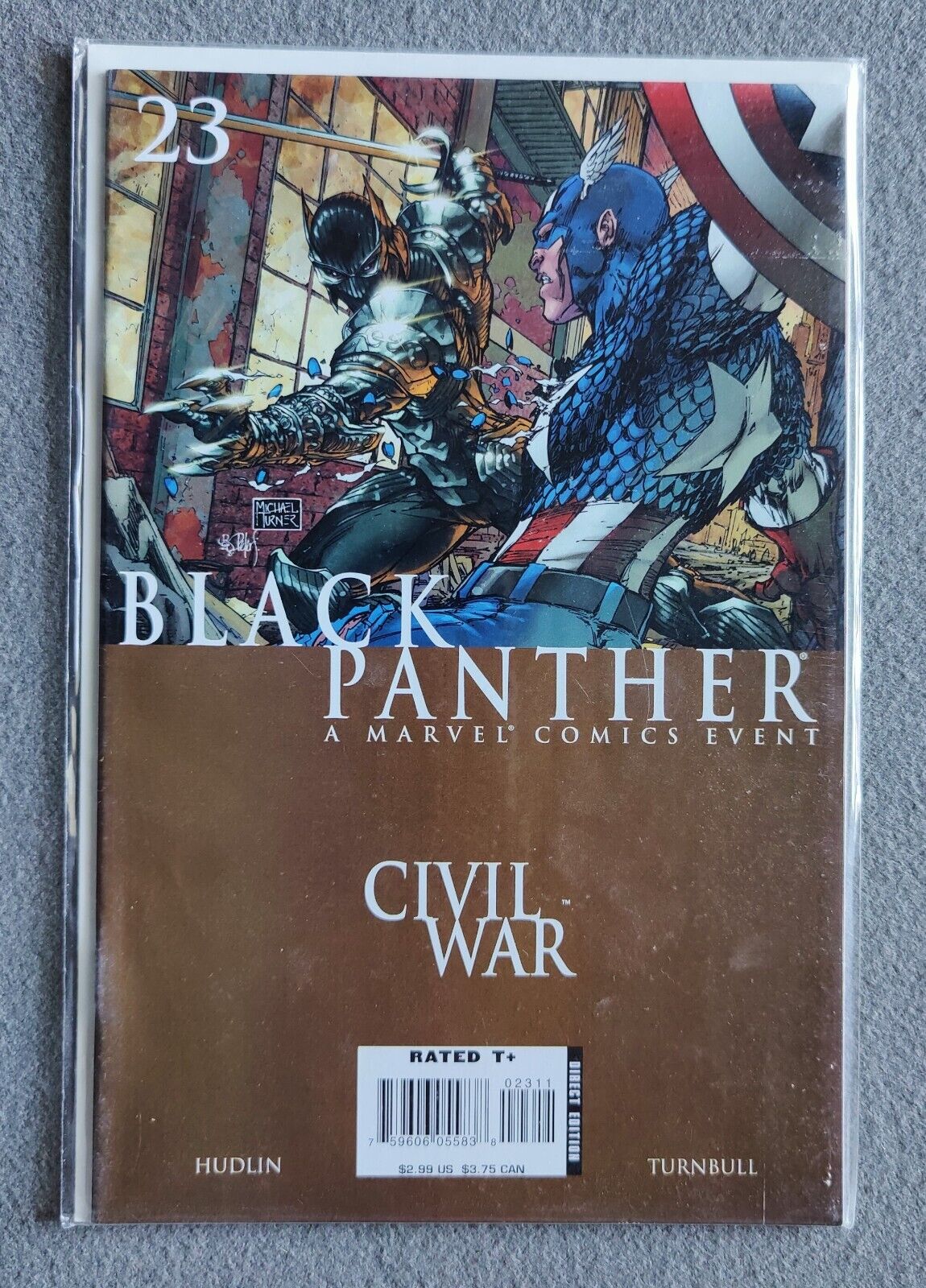 Black Panther #23 Marvel Civil War - Hudlin 2007