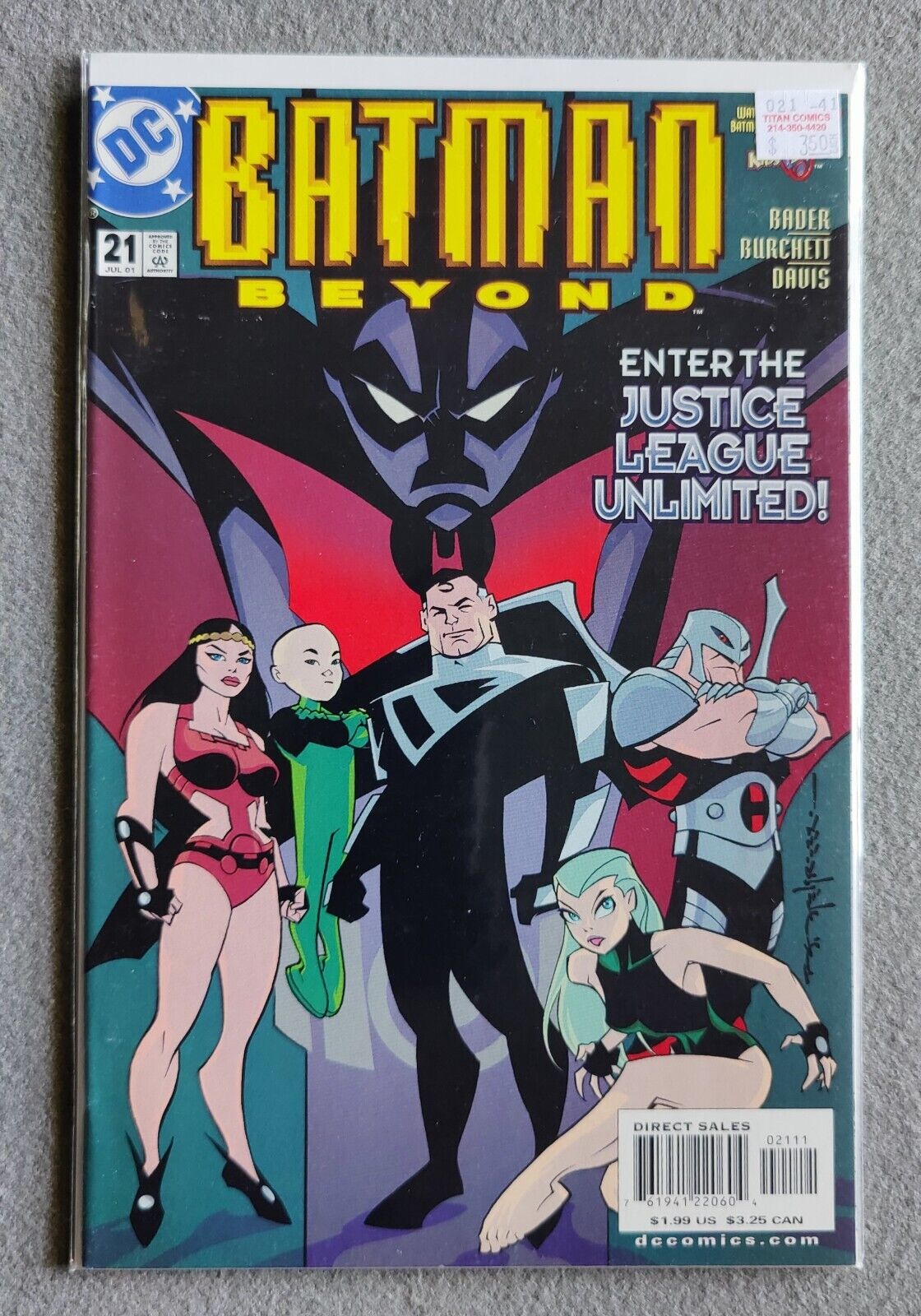 Batman Beyond #21 (2001) Key 1st Justice League Unlimited