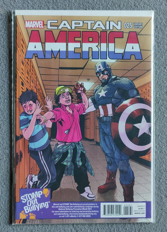 Captain America #25 1:15 Stomp Out Bullying Variant Marvel Comics 2014