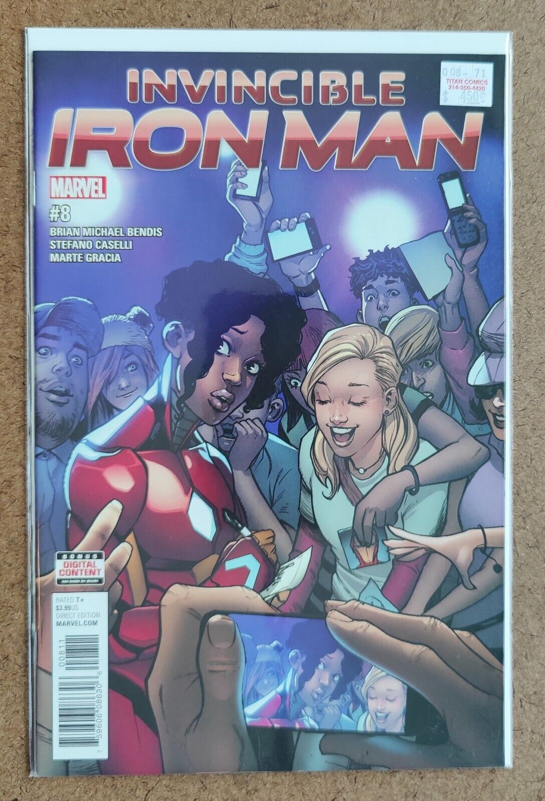 Invincible Iron Man #8A Riri Williams Regular Stefano Caselli Cover 2017