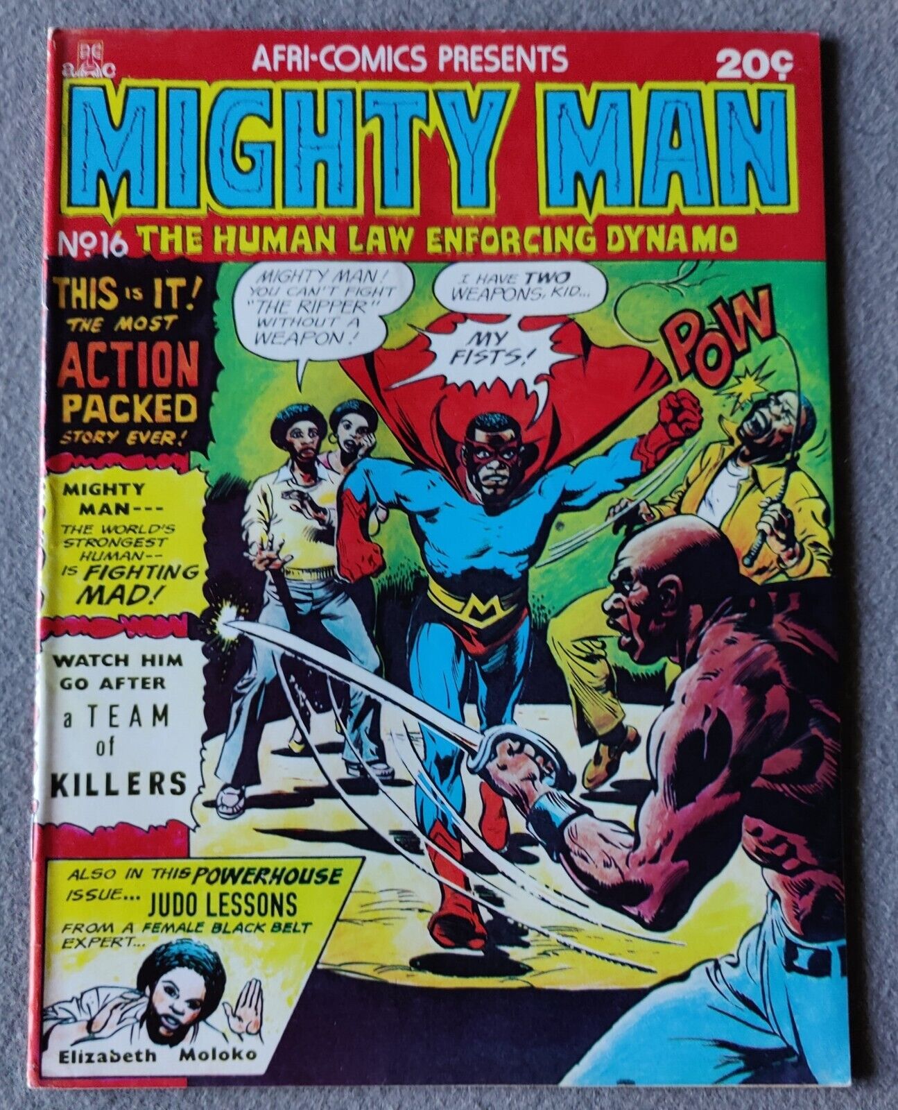 Rare!!!! South African Afri-Comics Mighty Man #16 Very Few Exist!!!! CIA