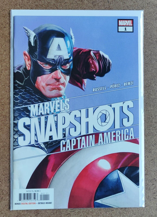 Marvels Snapshot: Captain America #1A Alex Ross Cover