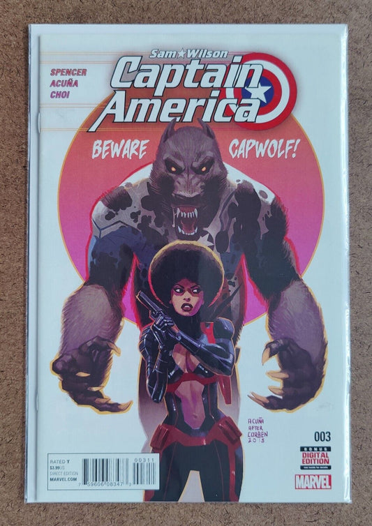 Sam Wilson Captain America #3A “The New Falcon” Marvel 2016