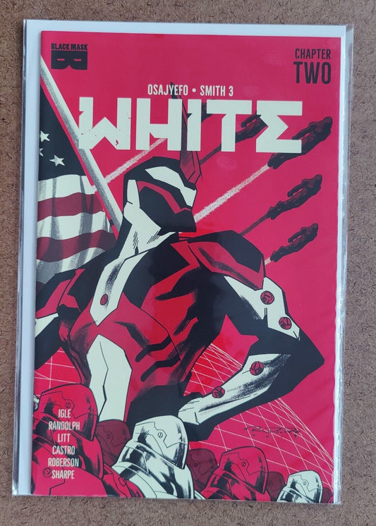 White #2A 2nd second print variant Black Mask Studios Comics