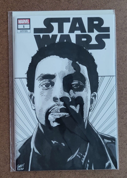 Star Wars, Vol. 3 (Marvel)  #1B Blank Sketch Cover 2020 Boseman Gary Parkin.