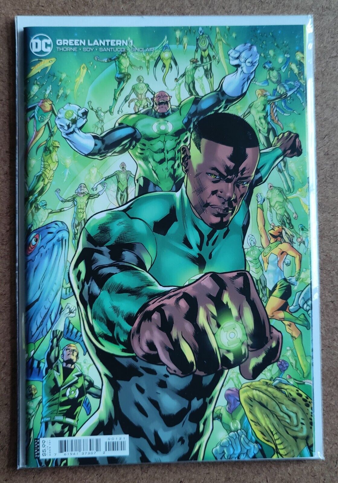 Green Lantern #1 Comic Cover B Bryan Hitch Card Stock Variant (2021)