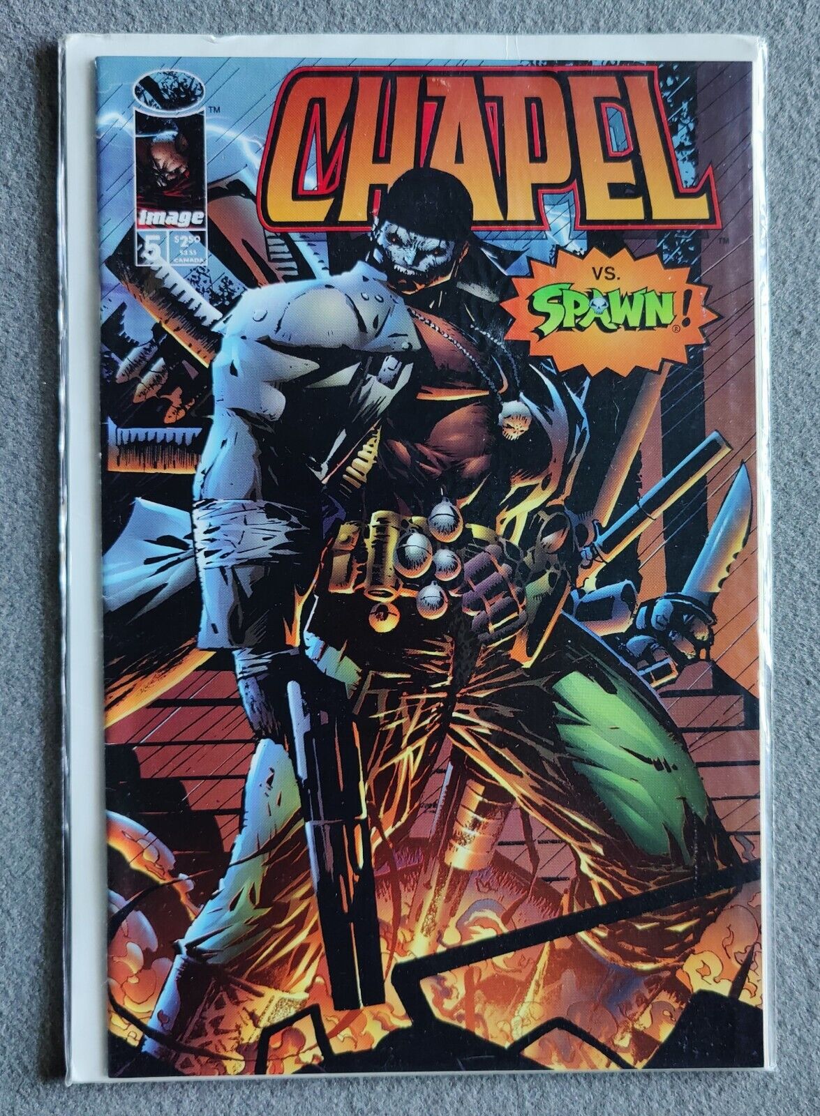 Chapel Vol 2 #5 - 1995 Image Comics Calvin Irving Regular Cover