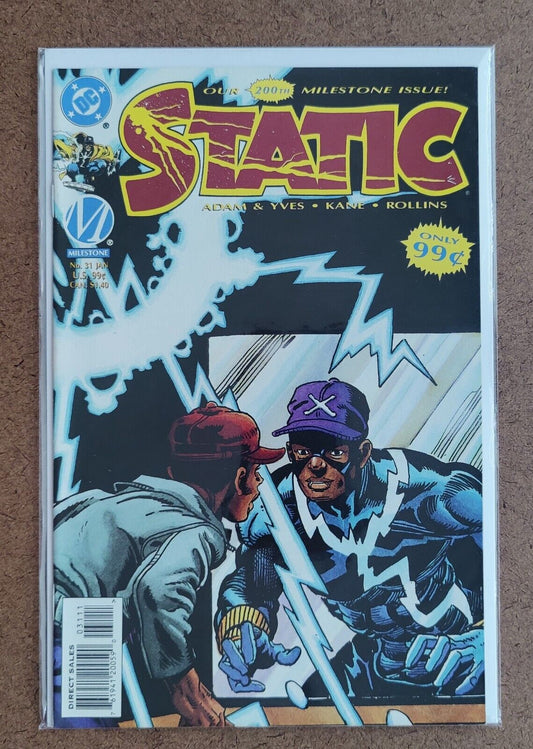 Static #31 DC Milestone Comics 1994 1st Print Gil Kane Cover & Art Milestone Low