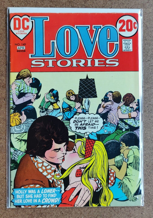 DC COMICS LOVE STORIES 149 1973 Black Couple Kissing Cover