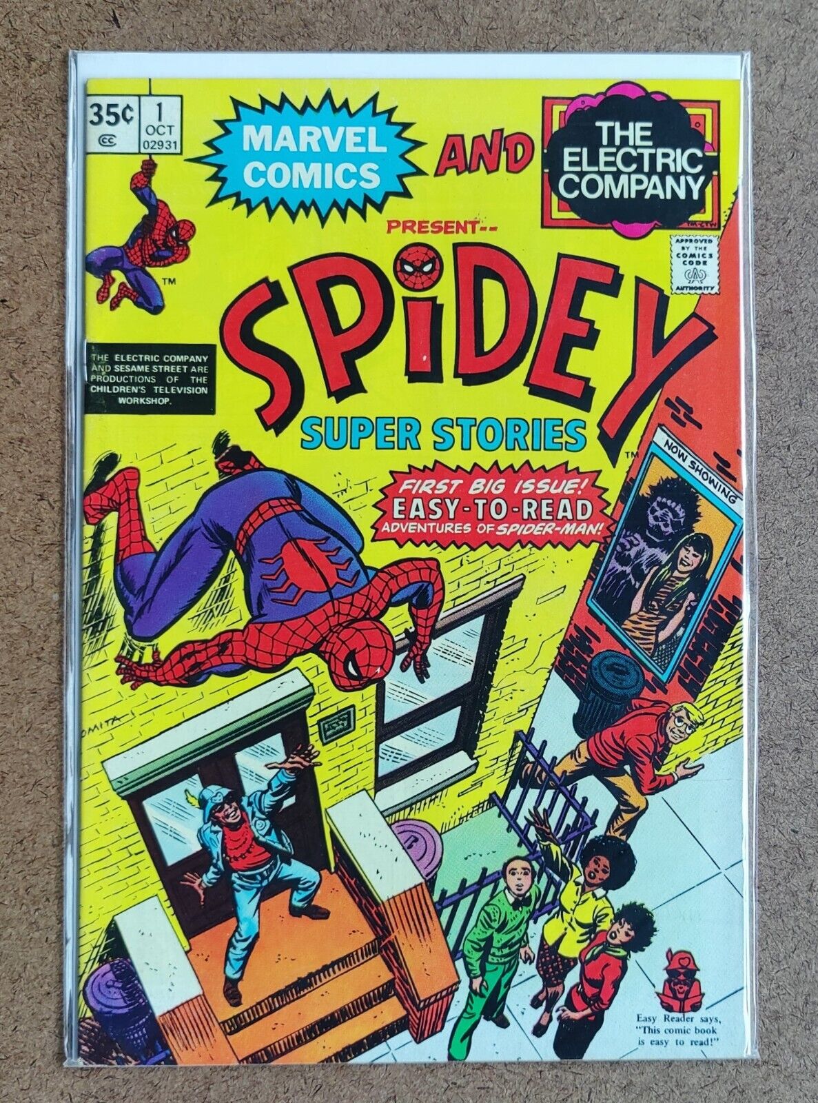 Spidey-Super Stories #1 Marvel 1974 Origin of Spider-Man retold