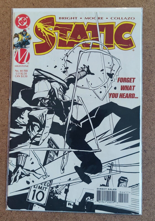 Static #44 DC Milestone Comics 1997 2nd To Last Issue Low Print Run