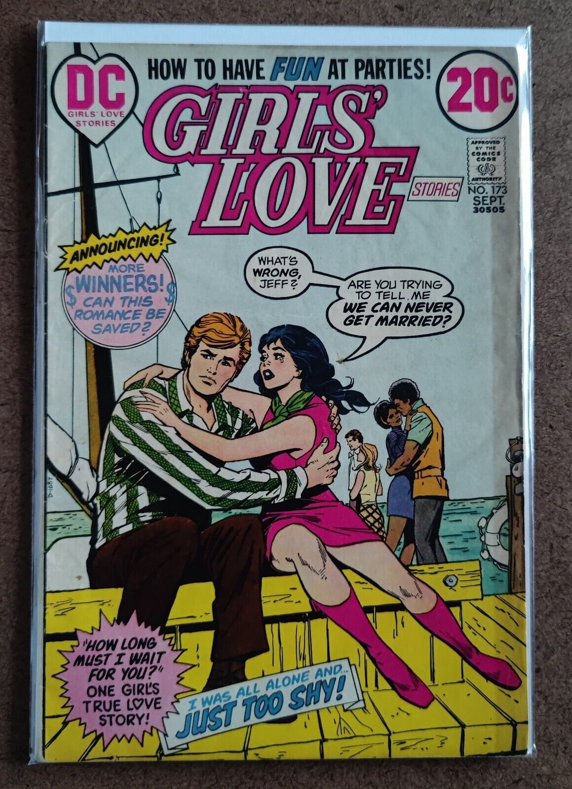 Girls Love Stories 173 July 1972 DC Comics Black Couple on Cover