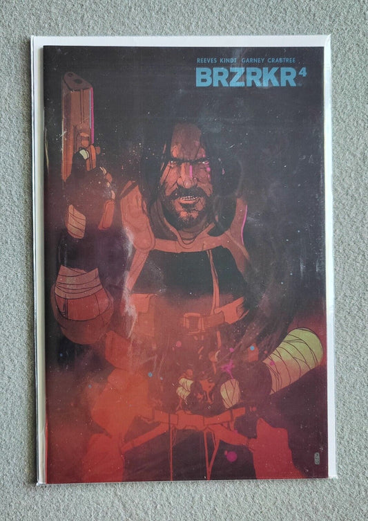 BRZRKR #4d Variant Christian Ward Foil Cover Keanu Reeves