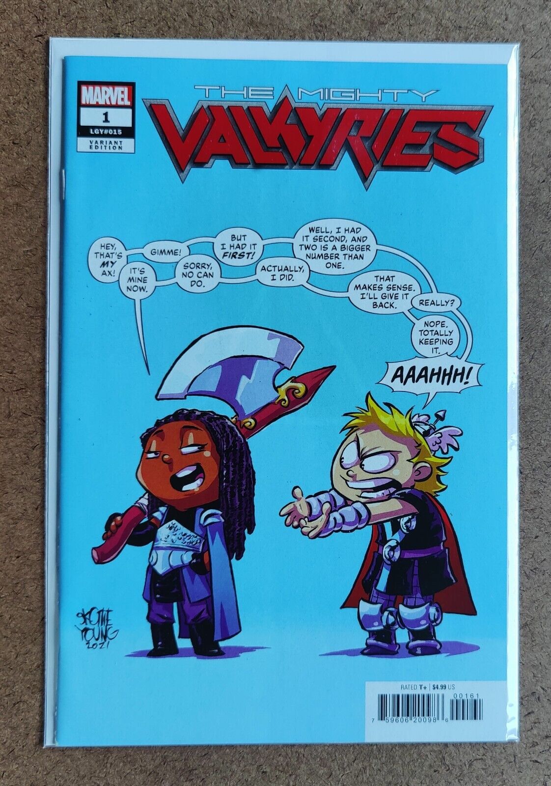 The Mighty Valkyries #1F 2021 Variant Skottie Young Cover