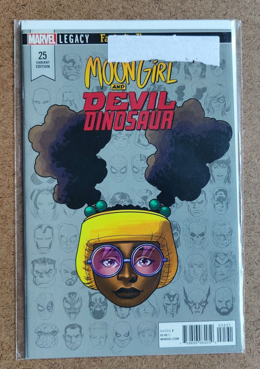 Moon Girl and Devil Dinosaur #25 Mike McKone Legacy Headshot Variant Cover