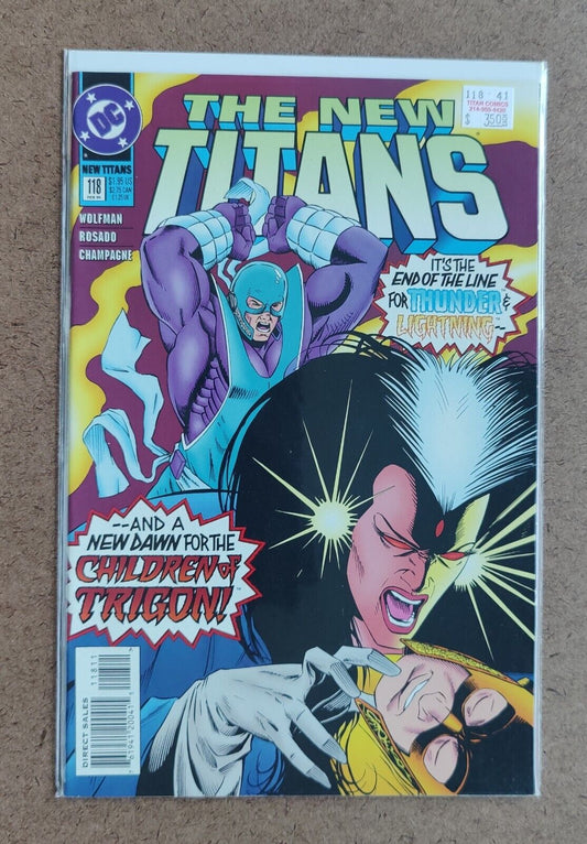 The New Titans #118 DC COMICS 1st App Crystallex "Raphael Harris" 1995