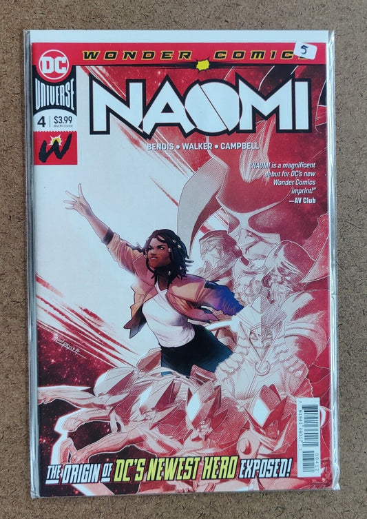 Naomi #4B, Origin Wonder Comics, 2019 2nd Printing Variant Jamal Campbell Cover