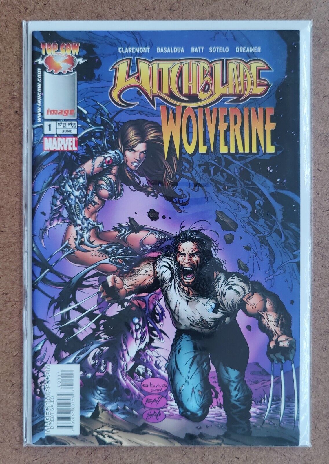 Witchblade / Wolverine  #1A Top Cow Productions 2004 Cover B (Basaldua Cover)