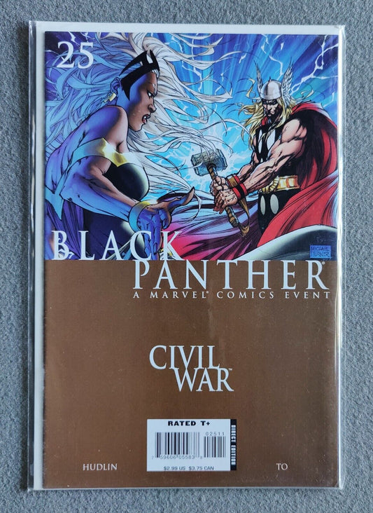 Black Panther #25 Marvel Civil War - Hudlin 2007