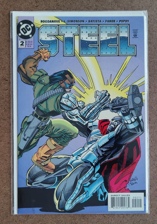 Steel #2 Comic Book 1994 Direct DC Comics