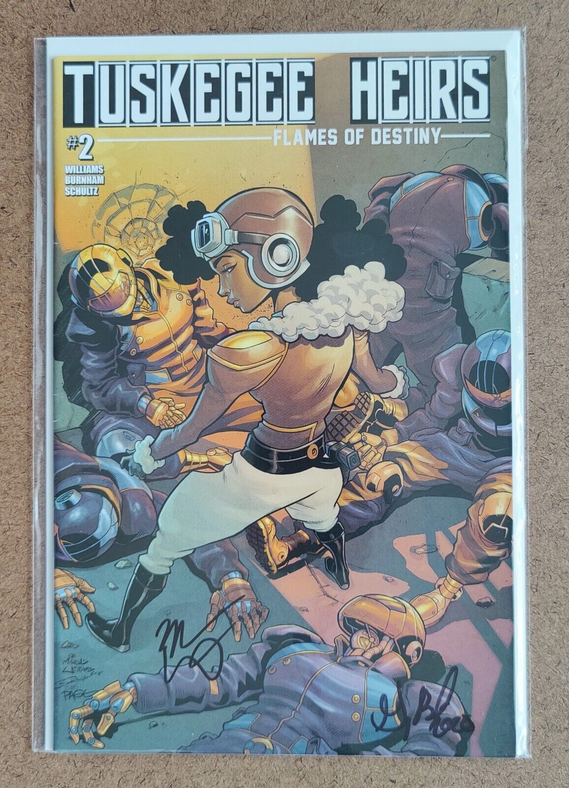 Tuskegee Heirs Flames of Destiny  #2 Greg Burnham 2015 Signed