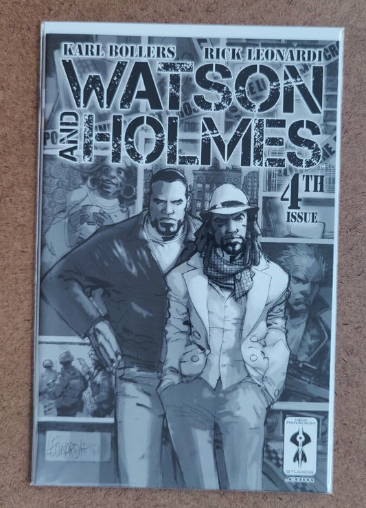 Watson and Holmes  #4B New Paradigm Studios 2013 Leonardi & Brandon Perlow Cover