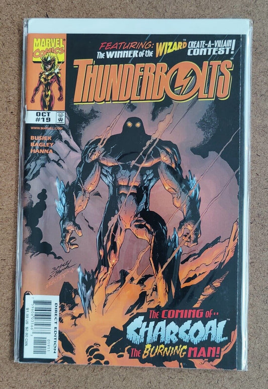 Thunderbolts, Vol. 1  #19 Marvel 1998 1st app. of Charcoal