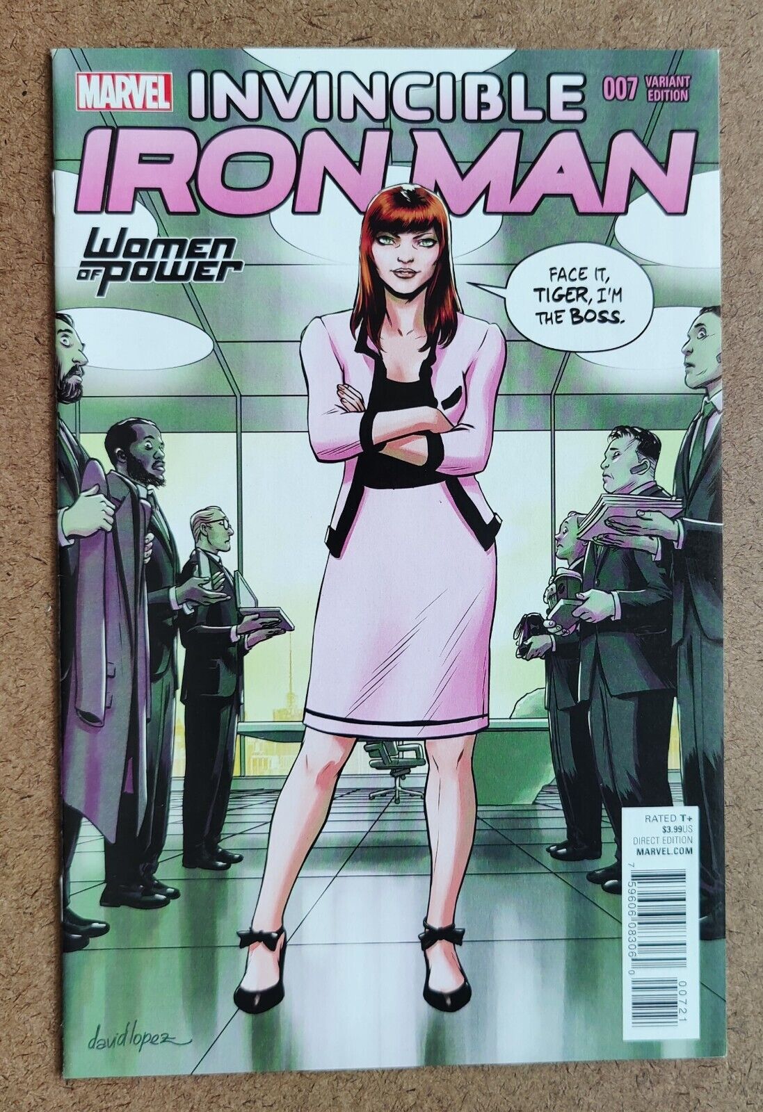 Invincible Iron Man #7B Women of Power Variant Cover 1st cameo of Riri Williams