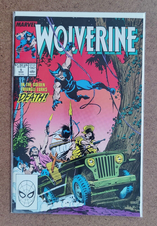 Wolverine #5A Marvel 1989 1st App of Battleaxe Jerome Hamilton