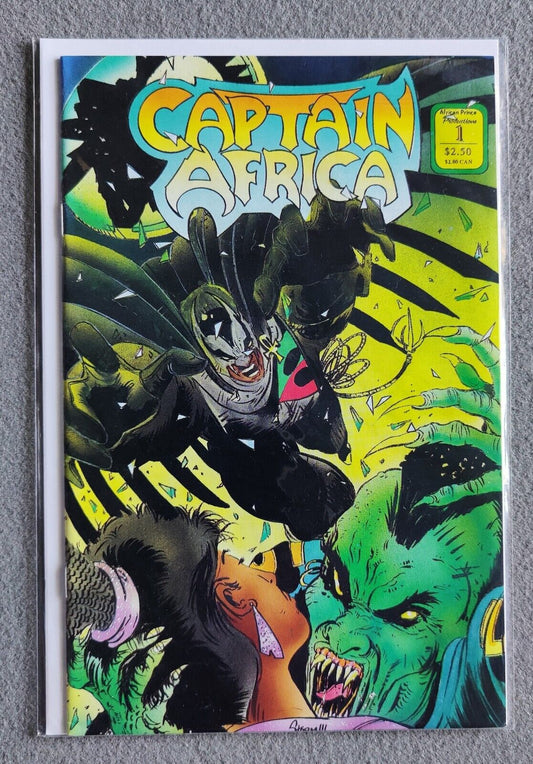 Captain Africa #1 African Prince Prod. 1992 VERY HTF! 1st app of Captain Africa