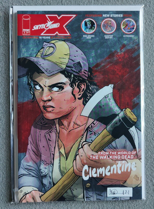 SKYBOUND X 1 1D Charlie Adlard variant Kirkman IMAGE 2021 1st app Clementine