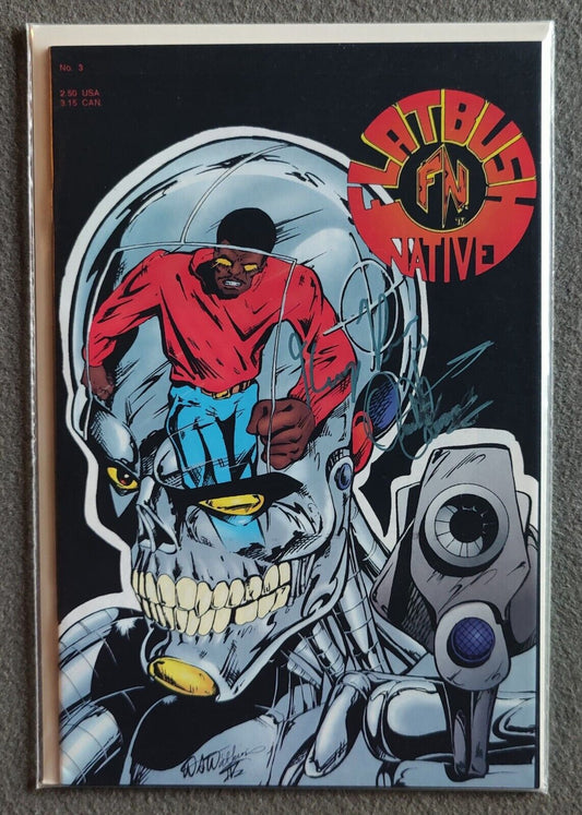 Flatbush Native #3 September 1993 Flatline Comic Book Company Signed