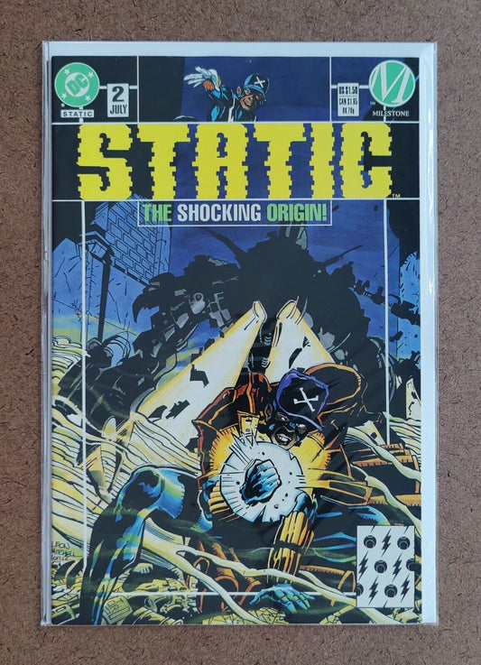 Static #2 DC Milestone Comics 1993 Origin Static