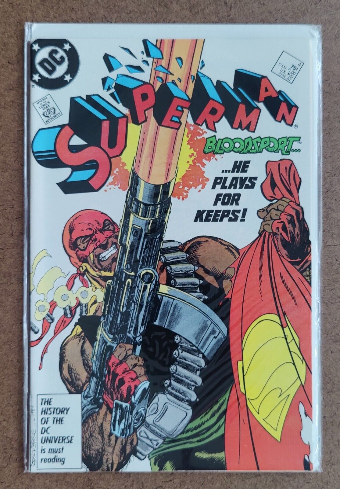 Superman #4 DC Comics 1987 1st App Bloodsport (Robert DuBois)