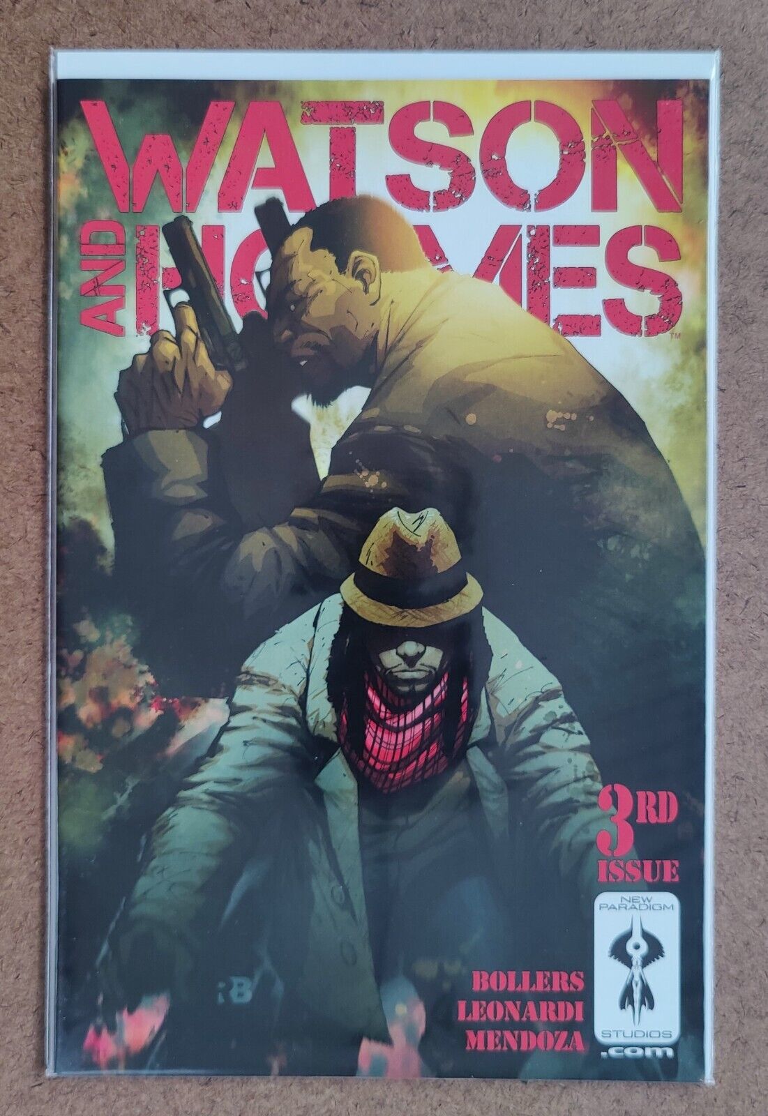 Watson and Holmes  #3C New Paradigm Studios 2013 Leonardi & Ryan Wardlow Cover