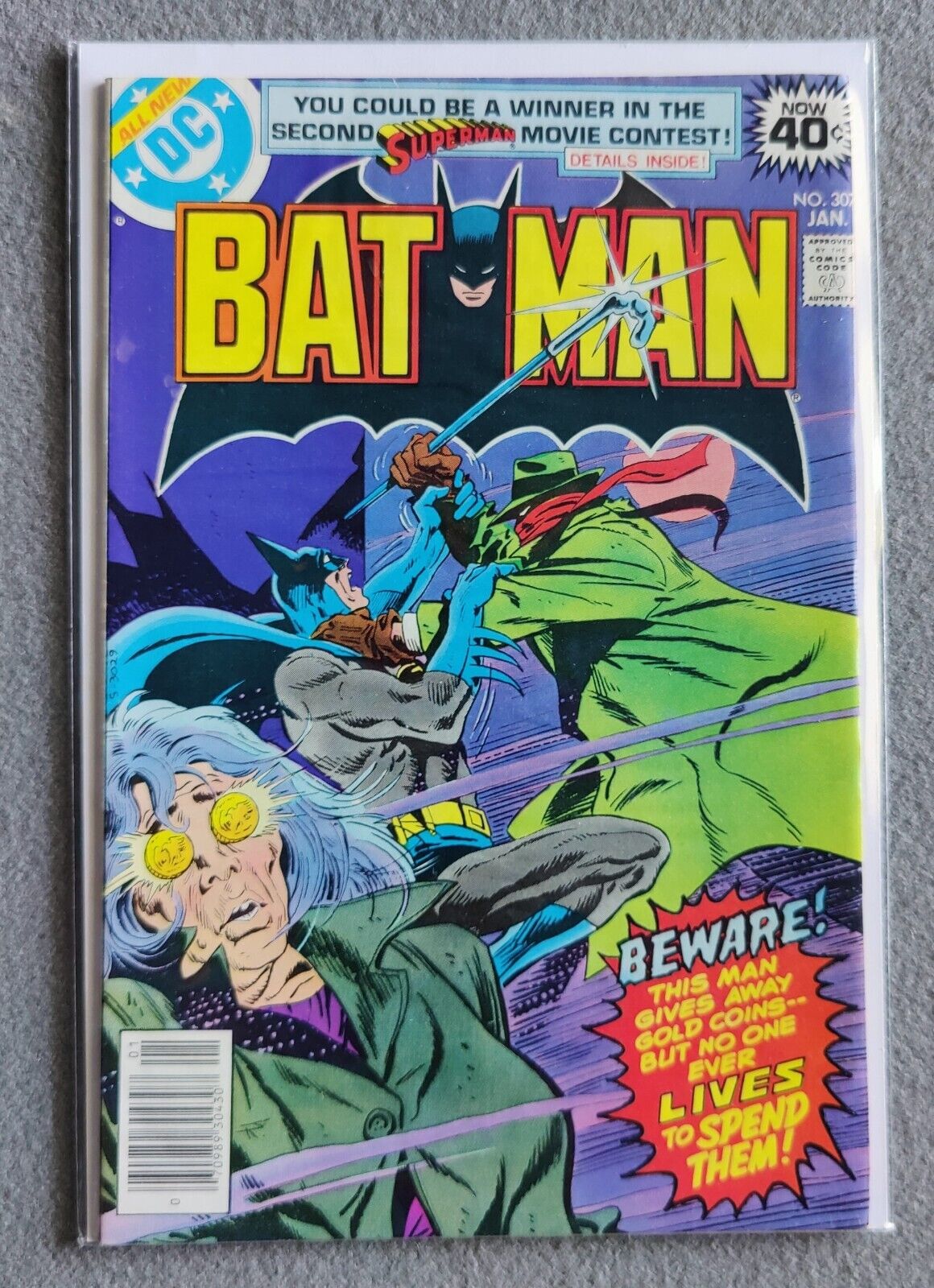 Batman 307 DC Comics Bronze Age 1st Lucious Fox 1979