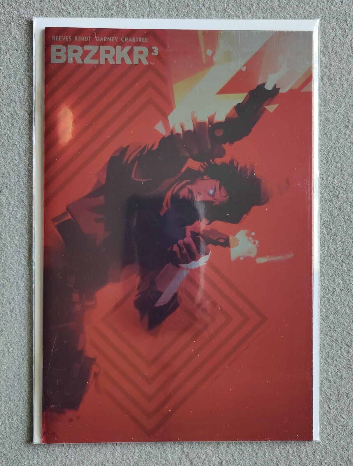 BRZRKR #3D Variant Jeff Dekal Foil Cover Keanu Reeves