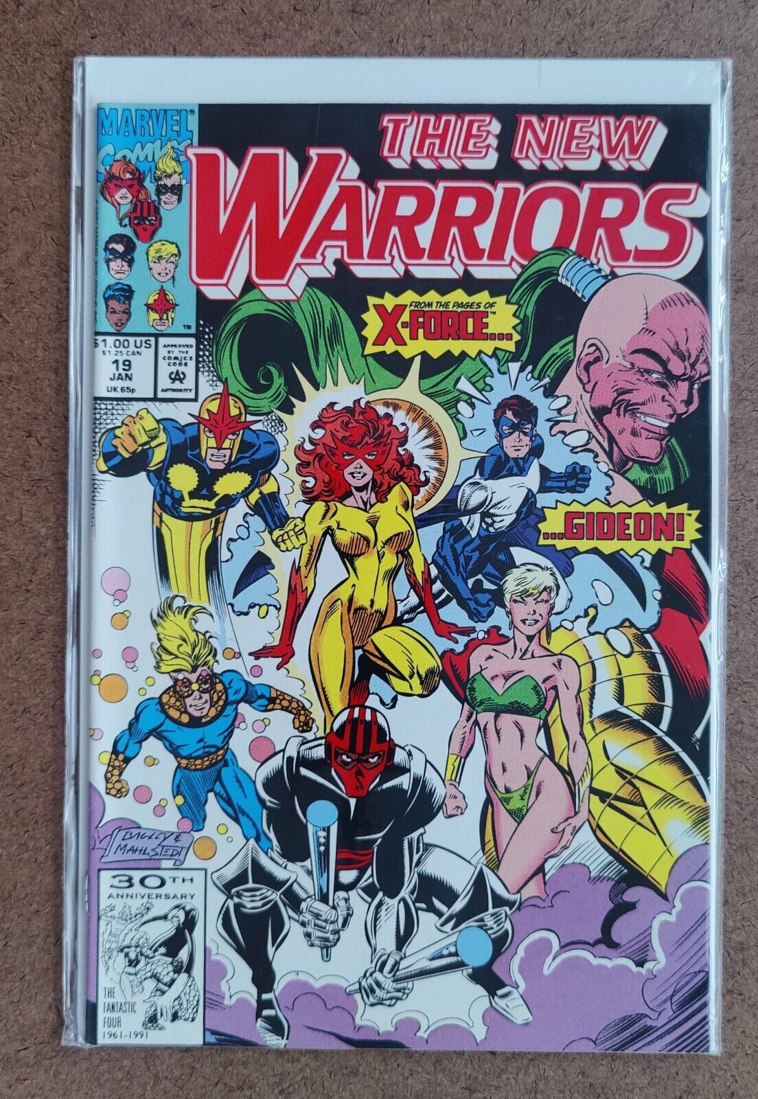 The New Warriors, Vol. 1  #19 Marvel 1992 1st app. of Smiling Tiger