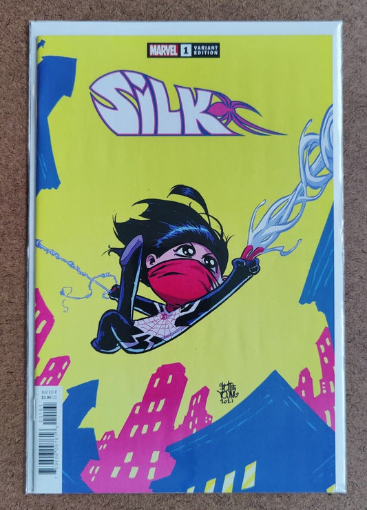 Silk #1F Variant Skottie Young Cover 2021 Marvel