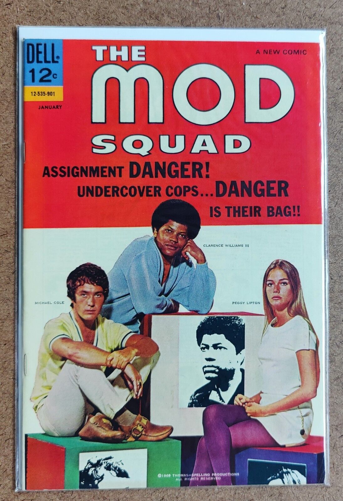 The Mod Squad #1 Dell Comics 1969 Photo Cover Peggy Lipton Beautiful Copy