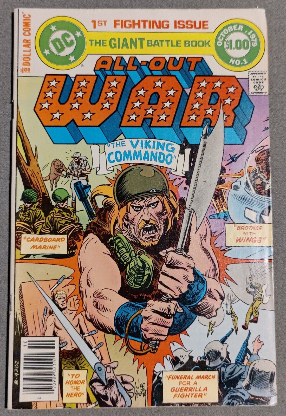 All-Out War #1 DC Comics (1979) 1st Print Comic Book 1 App Black Eagle "Lt. Cass