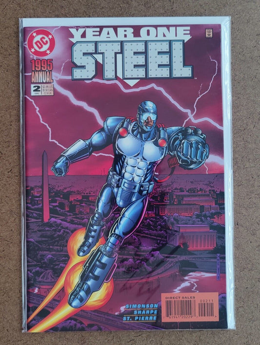 Steel Annual  #2 DC Comics 1995 1st App Crash "Clay Irons; Reggie Glover"