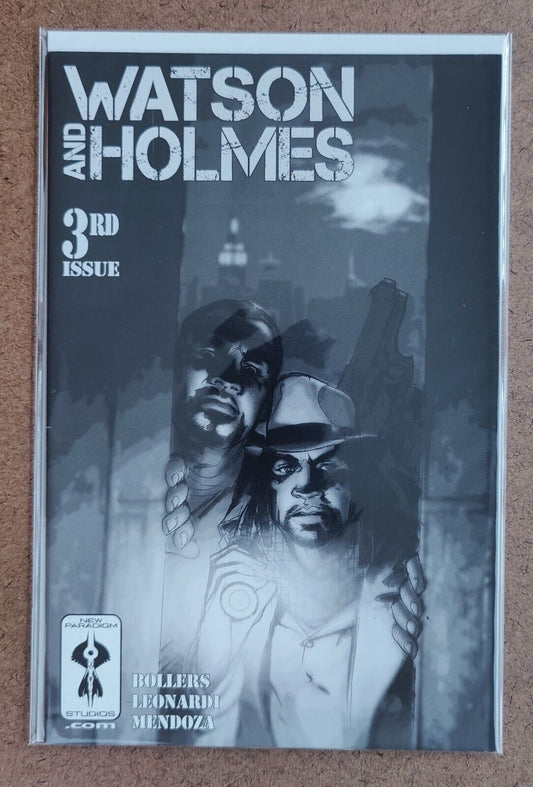 Watson and Holmes  #3B New Paradigm Studios 2013 Leonardi & Ryan Wardlow Cover