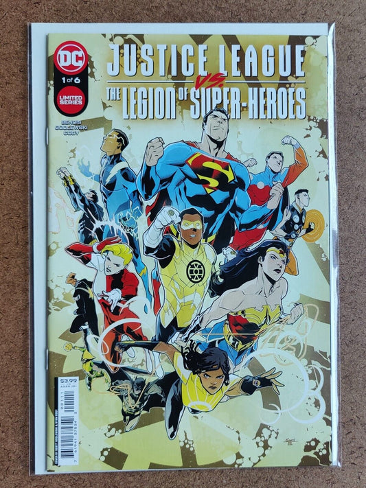 Justice League vs. The Legion of Super-Heroes #1A DC 2022 Scott Godlewski Cover