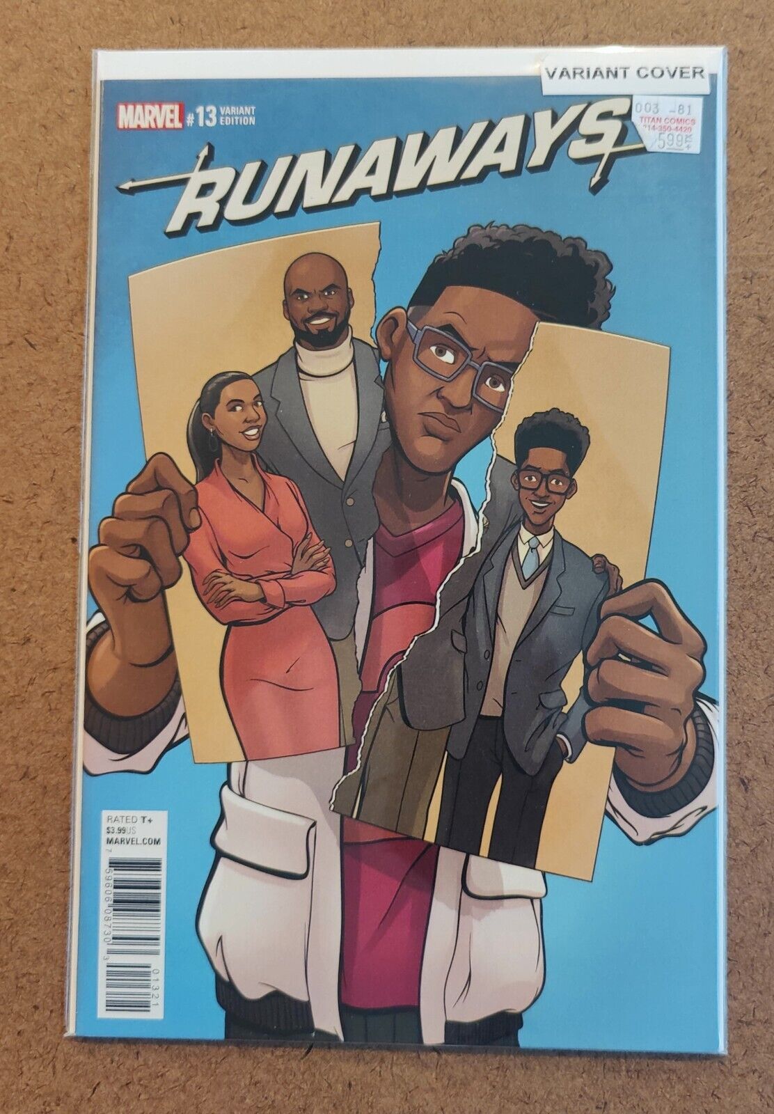 Runaways #13B 1st app. of Gib, 1st team app. of the Gibborim Marvel Comics 2018