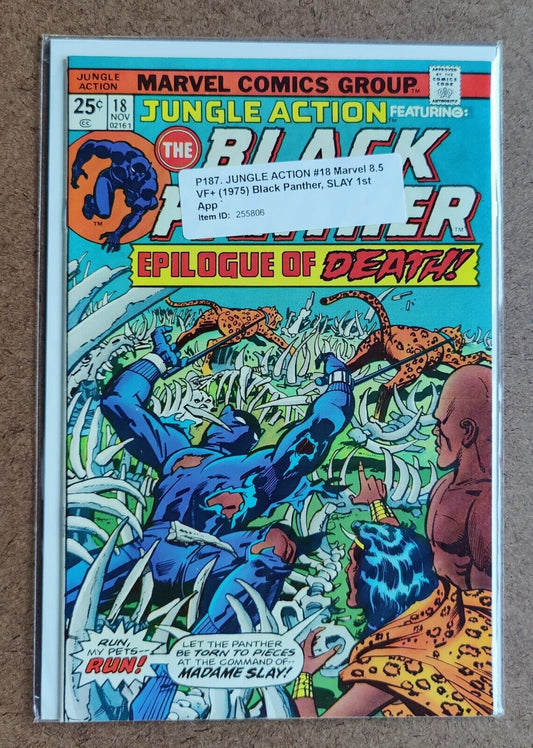 JUNGLE ACTION #18 BLACK PANTHER Marvel Comic 1974 1st app. of Madame Slay