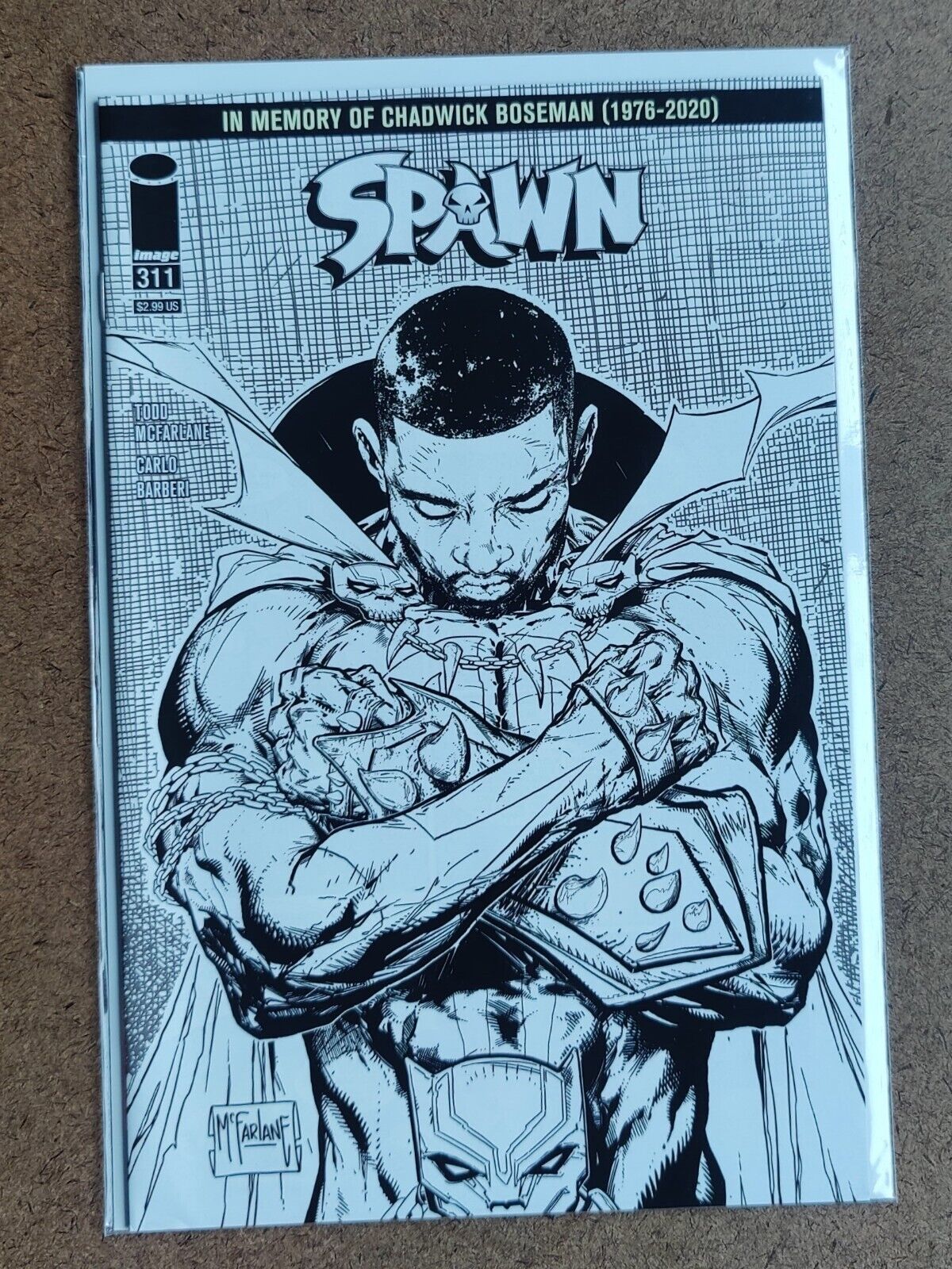 Spawn #311D Image Comic Book 2020 Todd McFarlane Black & White Variant