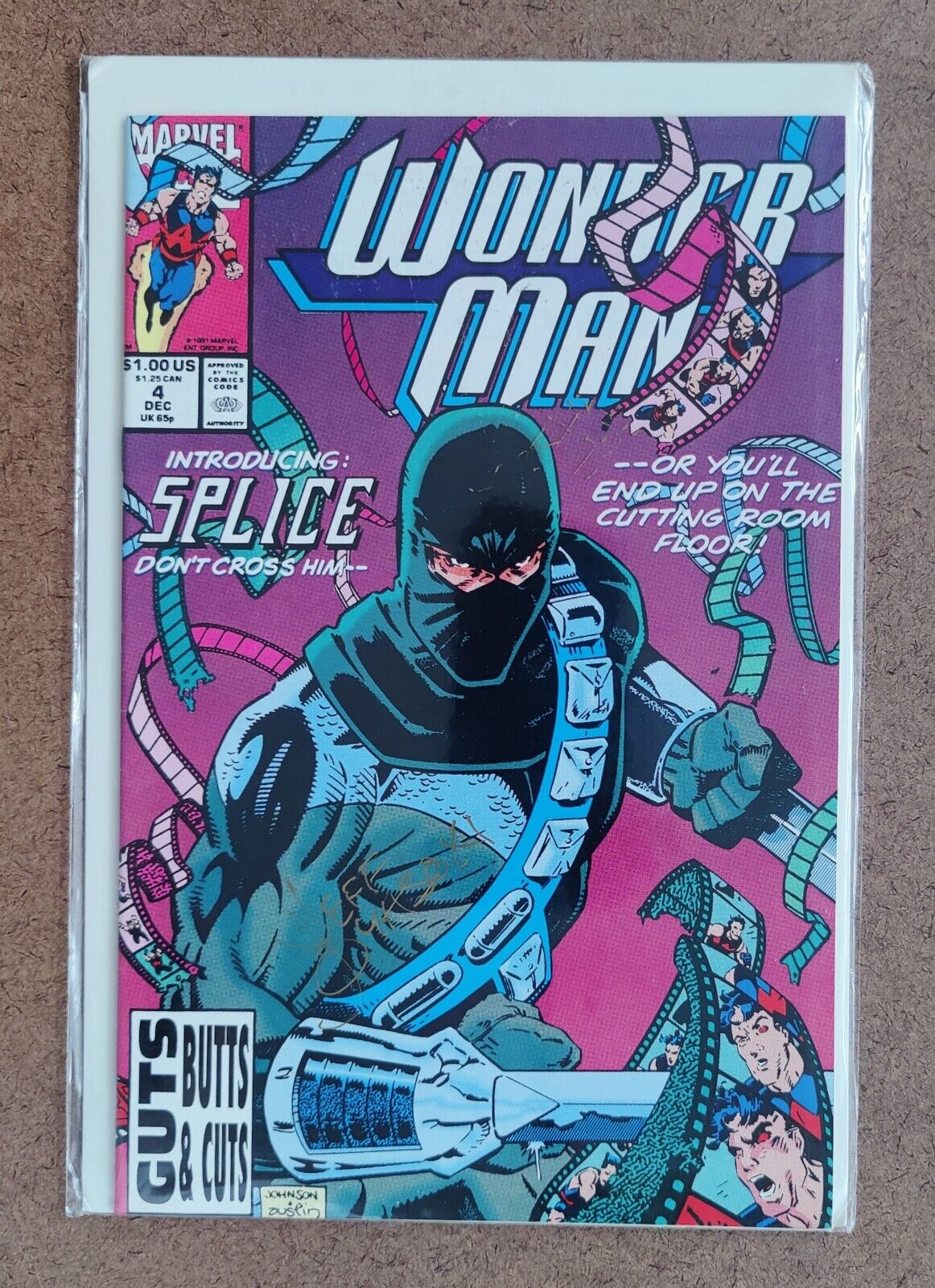 Wonder Man #4 Marvel 1991 1st appearance of Splice, a hired killer