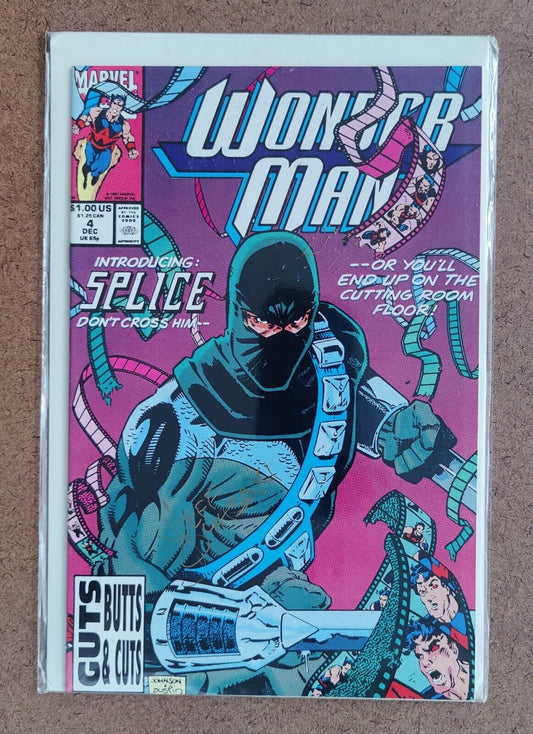 Wonder Man #4 Marvel 1991 1st appearance of Splice, a hired killer