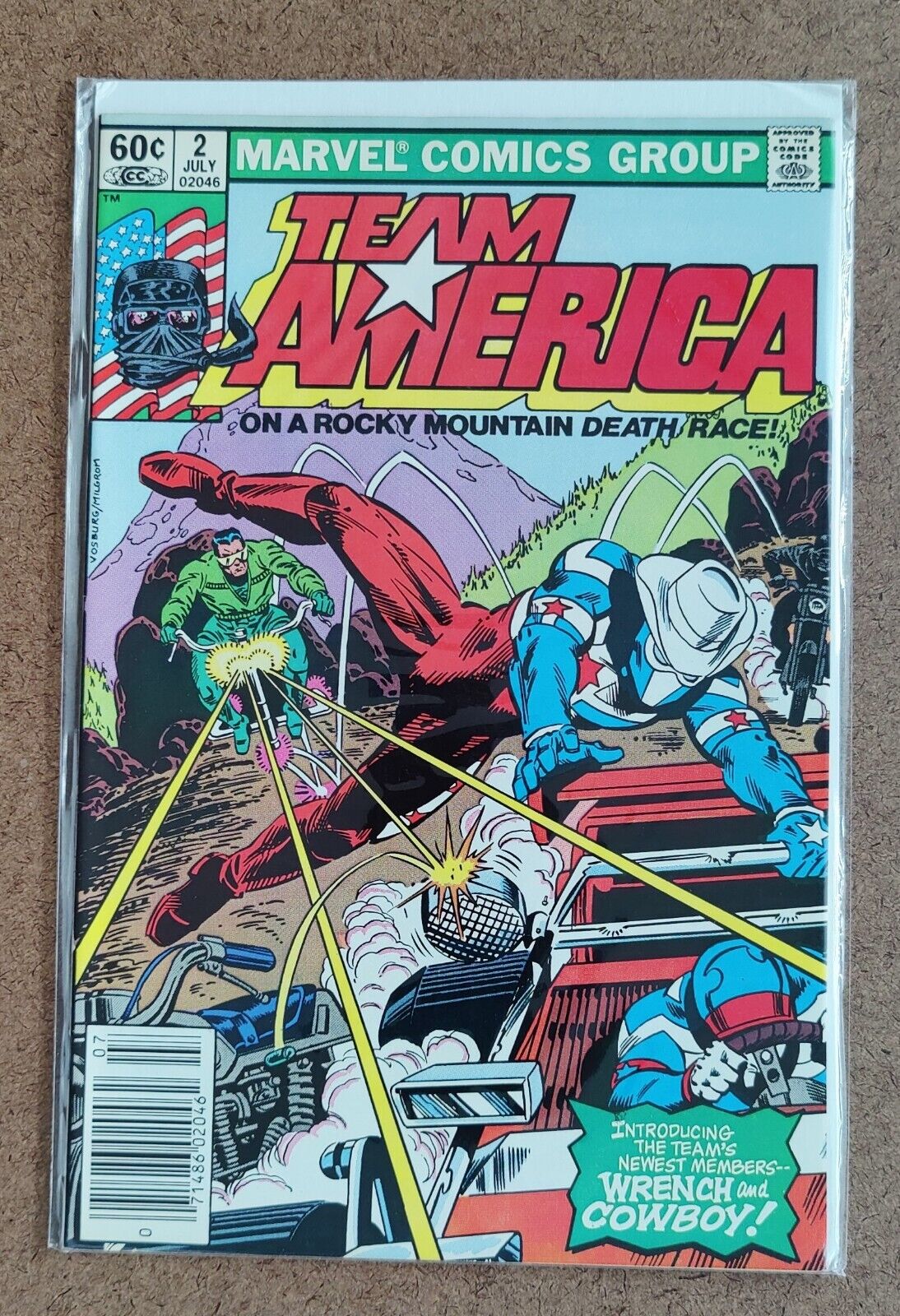 Team America  #2 Marvel 1982 1st App Wrench Leonard Hebb Newstand